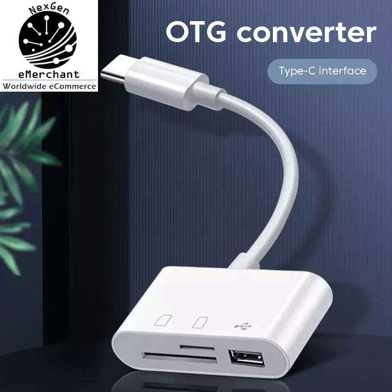 Type-C 3 IN 1 Micro SD TF Card Reader Multifunction USB Adapter