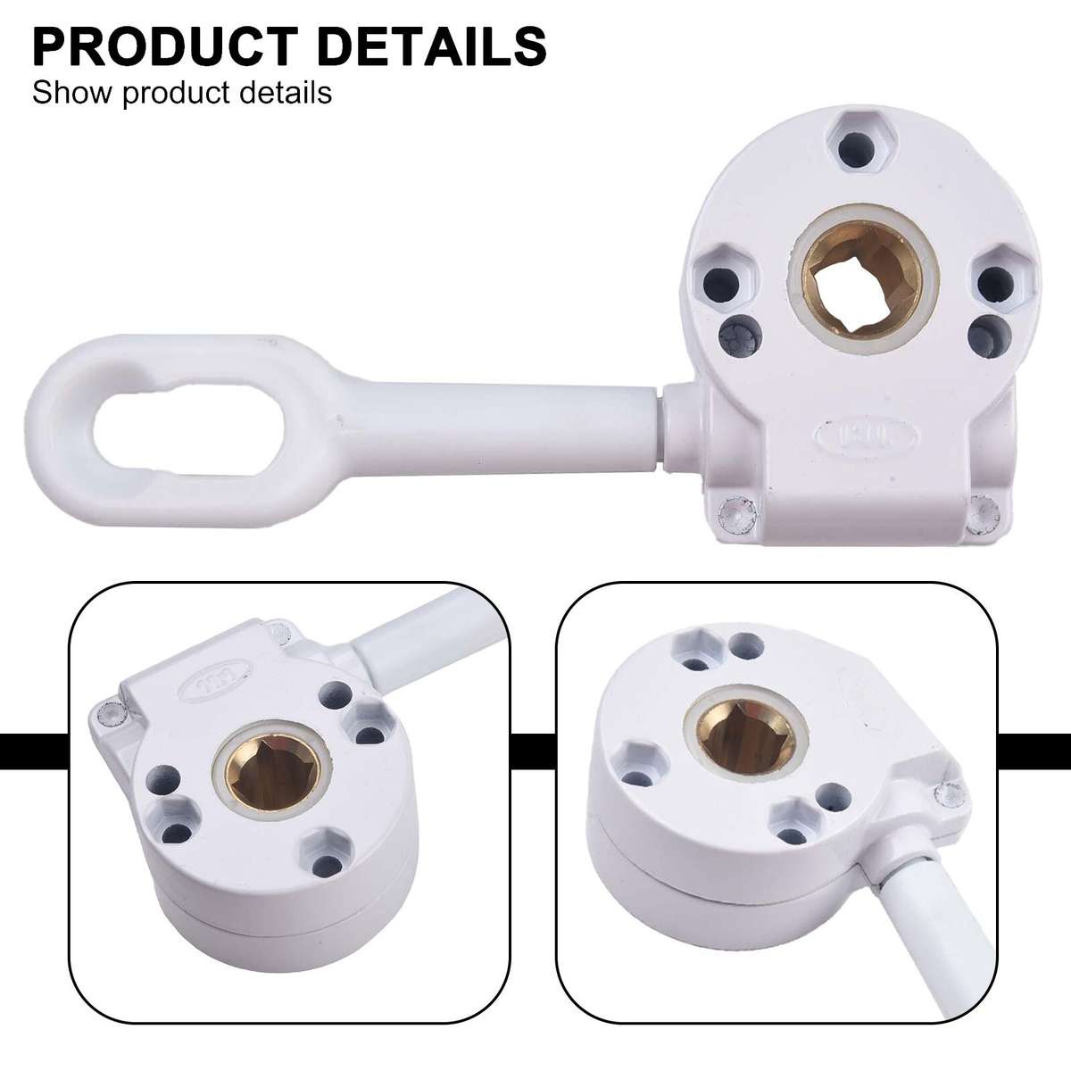 Awning Accessories Balcony Awning Gearbox Manual Crank Gear No Assembly Required