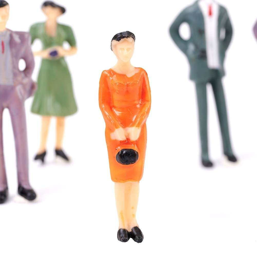 50x 1:32 Scale Painted Figures Model People Passengers For Layout Landscape