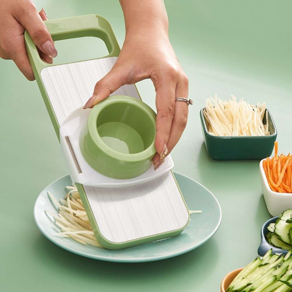 5 In 1 Vegetable Cutter Manual Kitchen Vegetable Slicer Graters Stainless Steel