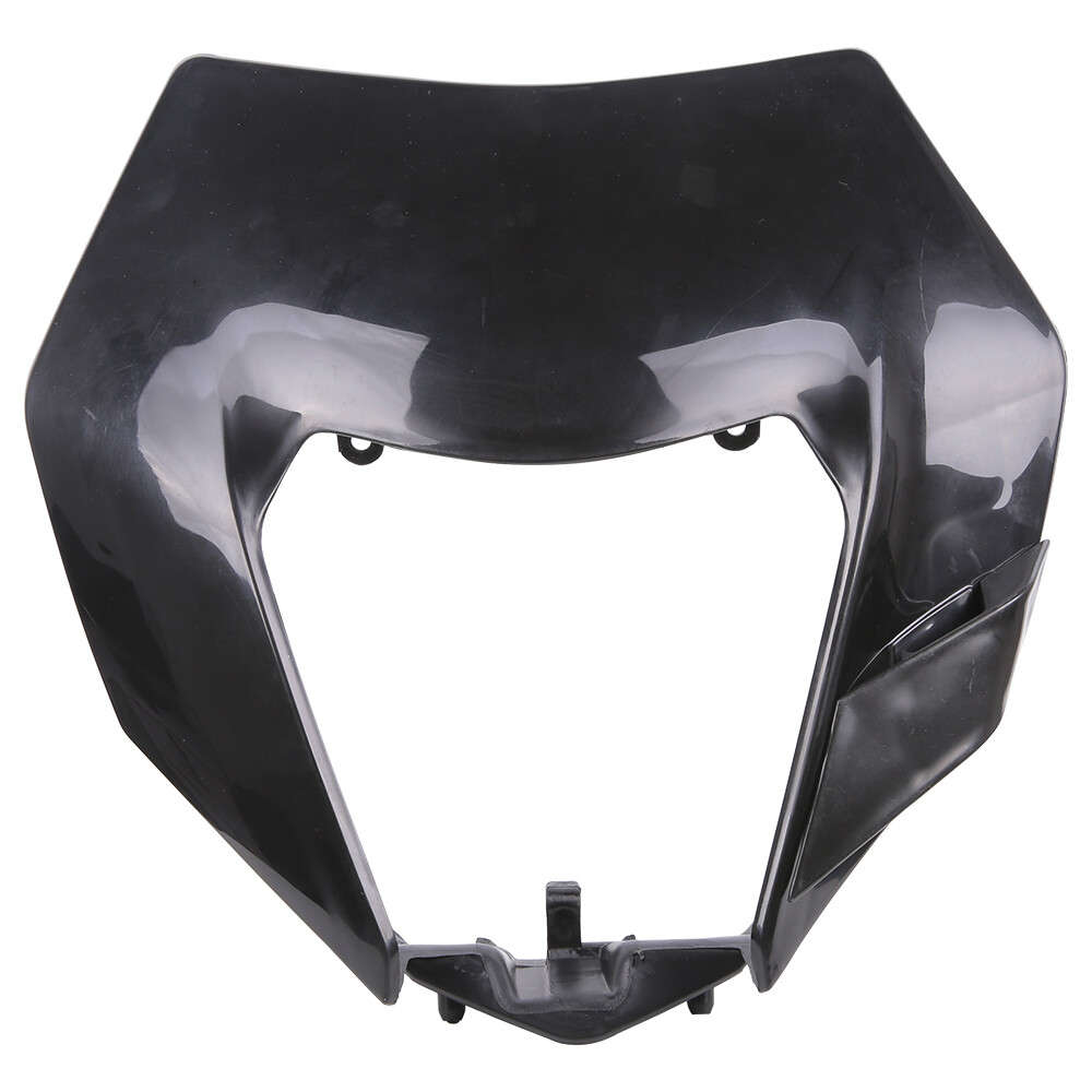 For KTM 250 350 450 500 690 Black Fairing Mask with Headlight High Low Beam DRL