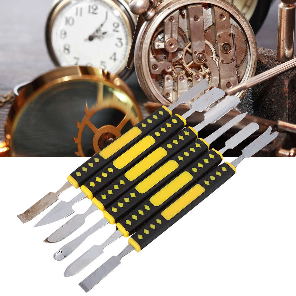 6pcs / Set Spudger Phone Pry Tool Stainless Steel Mobile Phone Repair Openin CHW
