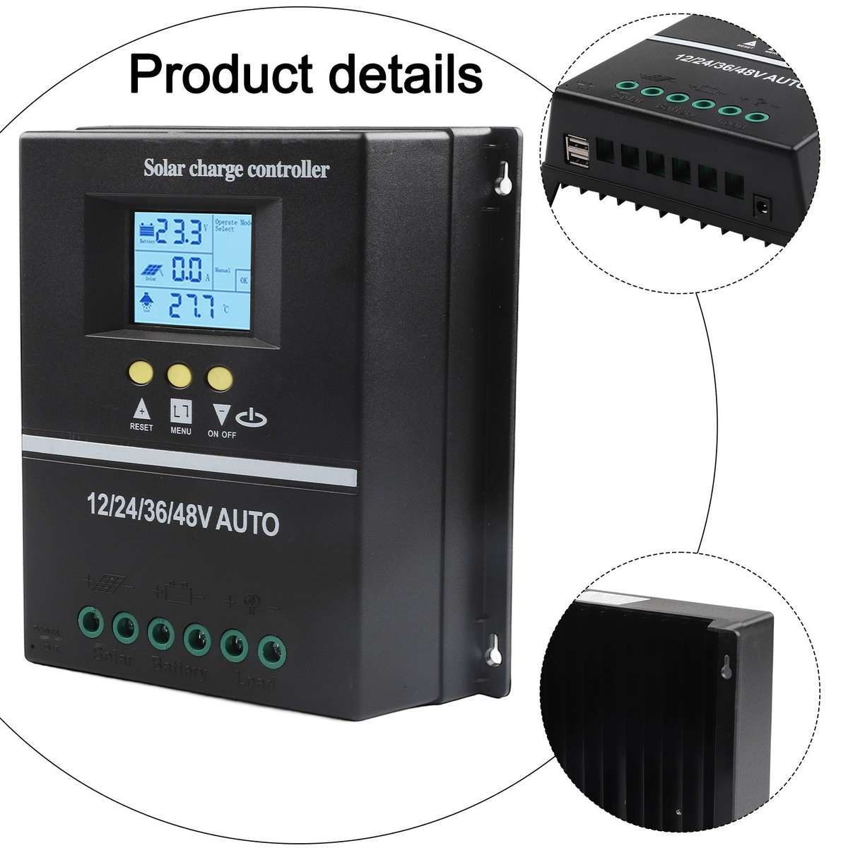 Solar Charge Controller 200A With LCD For Efficient Battery-Manage