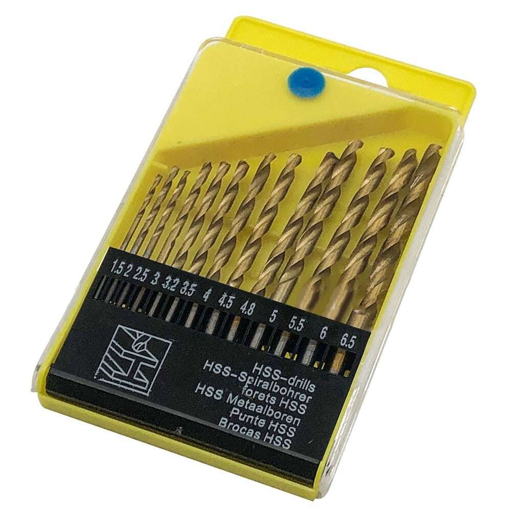 High Performance Coated Drill Bits 13 Piece Set For Metalworking