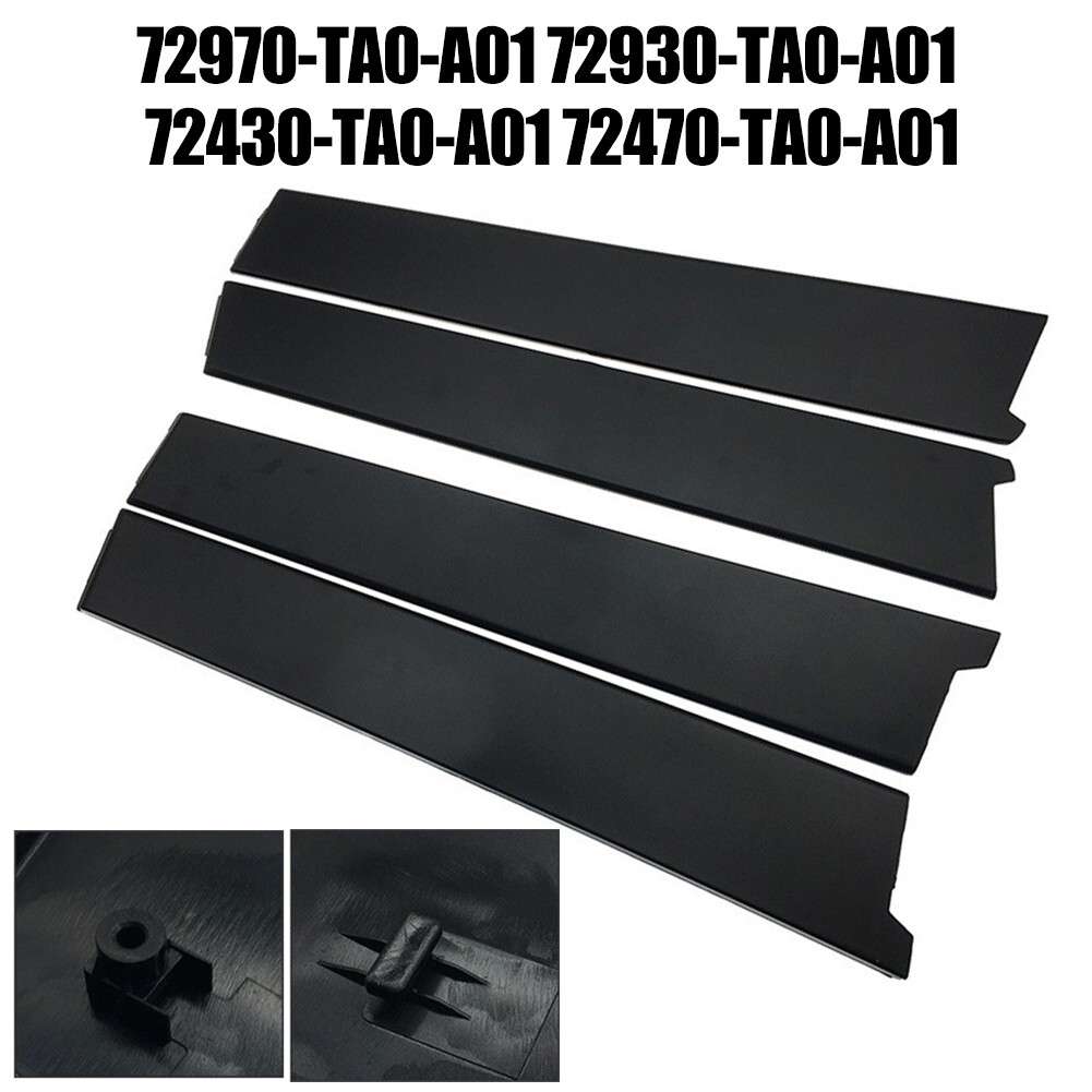 4pcs Door Pillar Molding Garnish FL FR RL RR For Accord 2008-2013 72430-TA0-A01