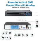 H.265+ 5MP 8 Channel CCTV DVR Recorder with 500G HDD, Face Detection, Alert P...