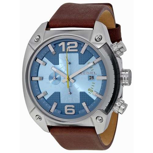 Diesel Overflow Brown Leather Men's Watch DZ4340