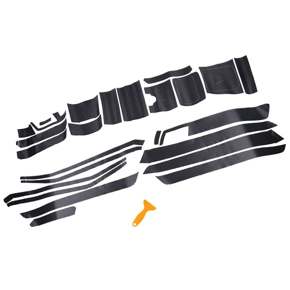 3D-Carbon Fiber Pattern Interior DIY Trim Decals For Mercedes Class,E,W212