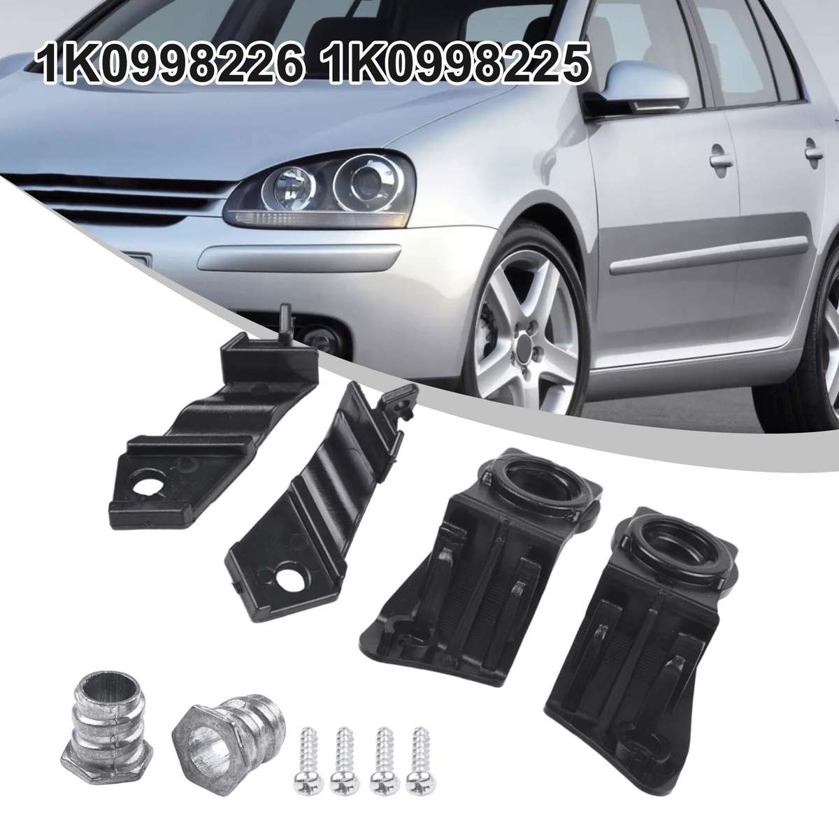 HEADLAMP HEADLIGHT BRACKET REPAIR KIT For GOLF For MK5 (2003 2009) R+L SIDE