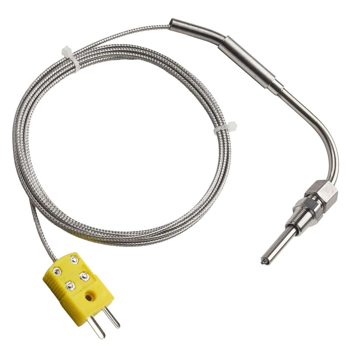 2M EGT K-Type Thermocouple Exhaust Probe High Temperature Sensor 1/8 NPT Threads