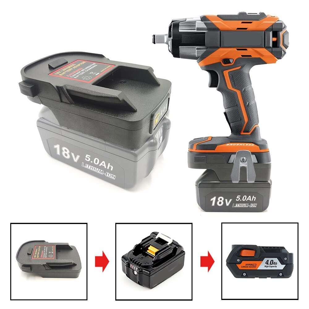 Battery Adapter Converter For Makita 18V Li-Ion Battery To for RIDGID 18V Tools