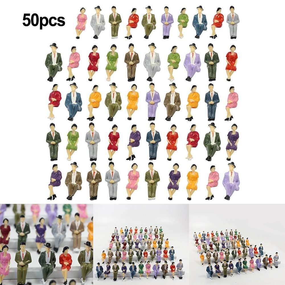 Sitting Figures 48*painted Figures 1:32 Scale 1:32 Brand New For Model-Building