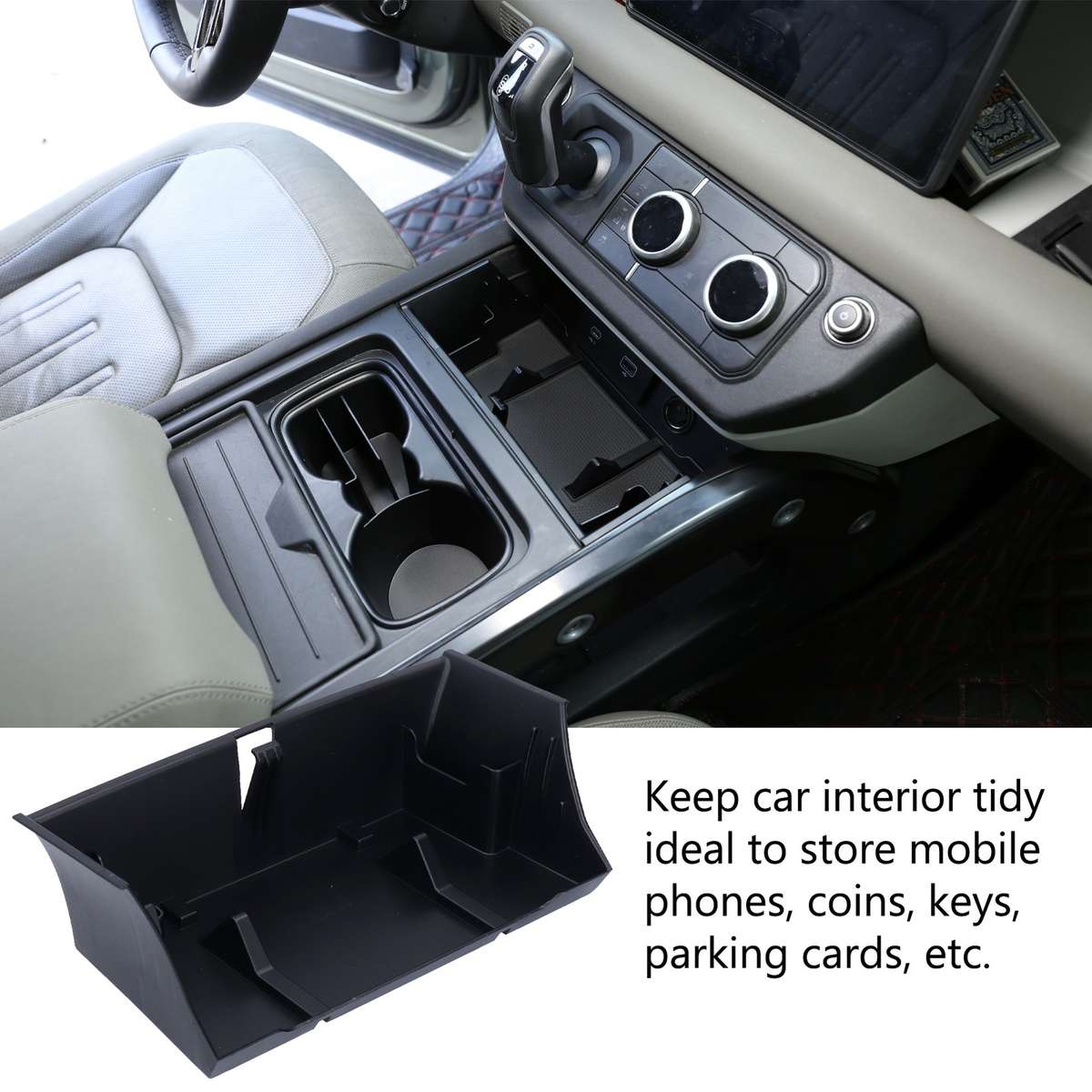 Center Console Storage Box Tray Organizer For Defender 90 110 202 CHW