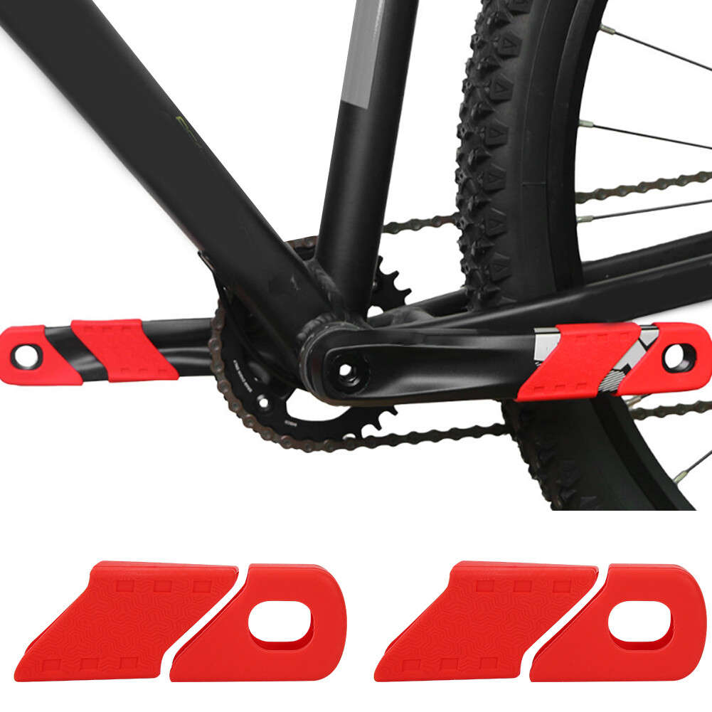 New 4PCS Silicone Bike Crank Protectioneeve Arm Boots Protector CW