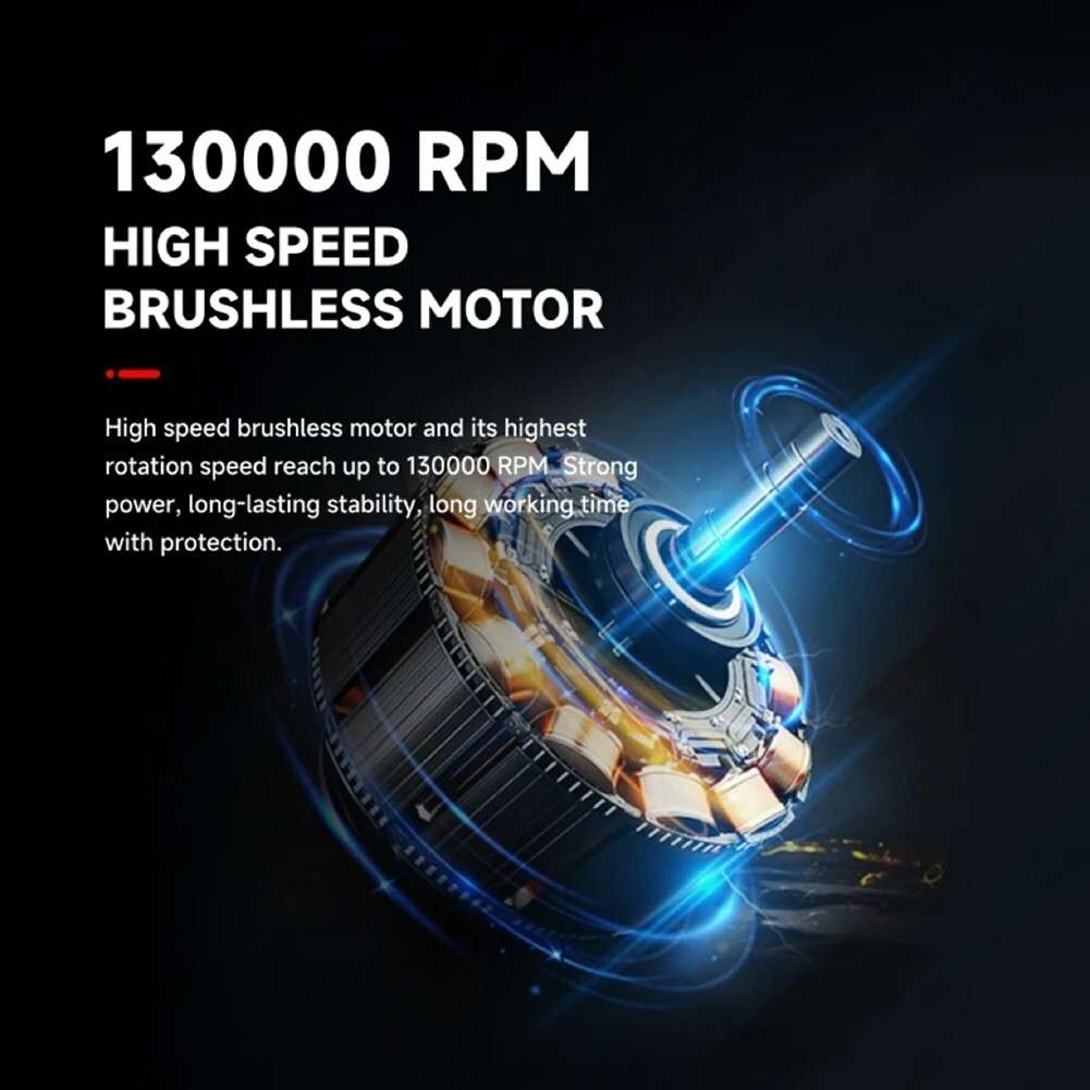 High-Speed Blower Compressed Air Duster Magnetic Nozzle Design 130000 RPM