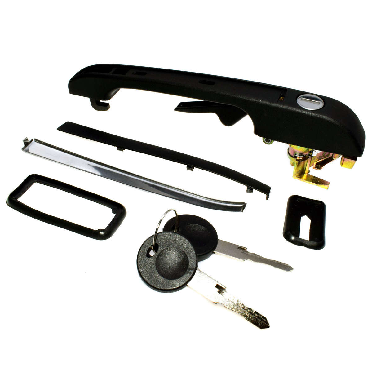 Front Right Side Exterior Door Handle W/Key 191837206A For VW Golf Jetta Rabbit