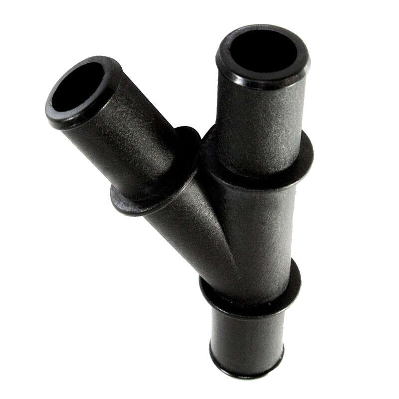 2x 3/4" x 3/4" x 3/4" Y Heater 3 Way Water Hose Pipe Fitting Barb Connector New