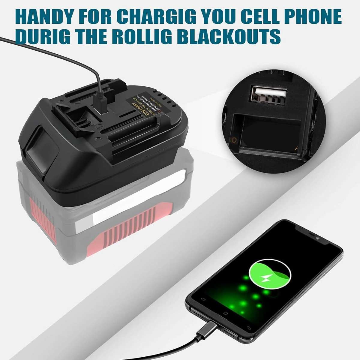 Adapter for Einhell 18V Li-ion Battery Converter to for Makita 18V Power Tools