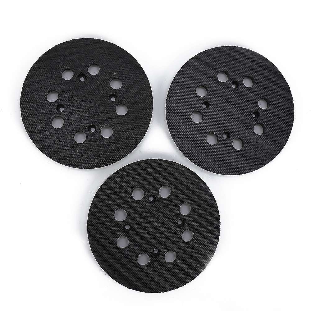 3PCS 5/125mm 8 Holes Hook&Loop Sanding Pad Backing For PADS For DWE6423 Sander