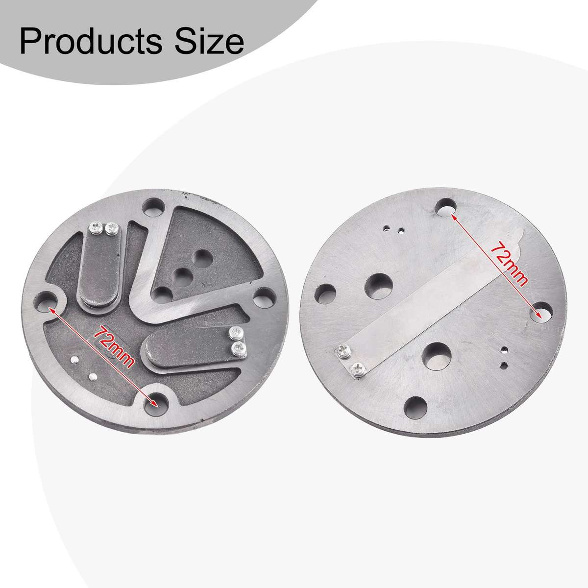1set Stainless Steel Compressor Valve Plates Set For 80 Air Pump Block Accessory
