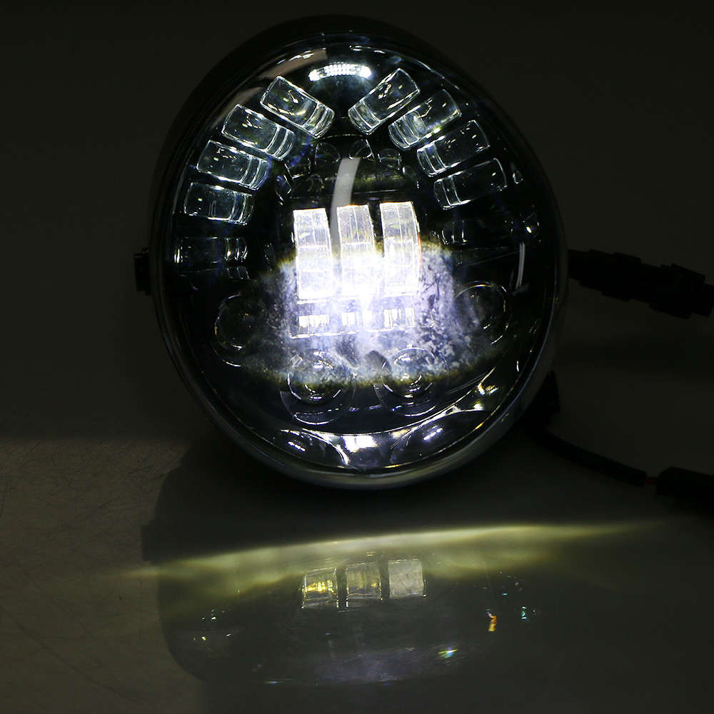 For Harley Davidson VROD V-Rod VRSC VRSCA VRSCDX VRSCR LED Headlight Hi/Lo Lamp