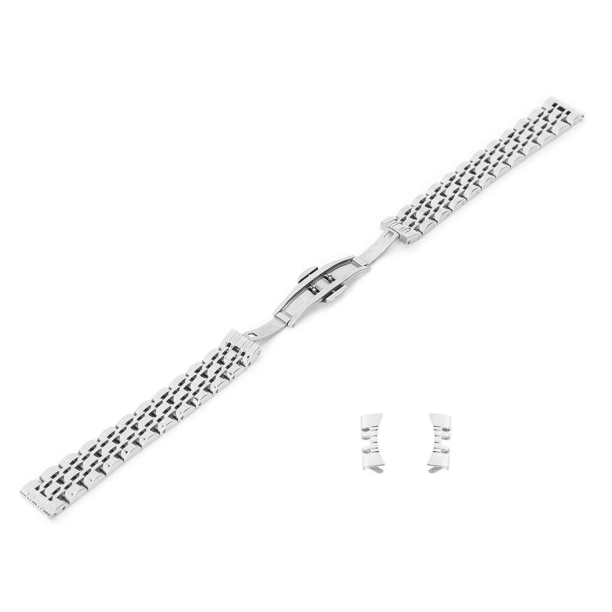 14mm Watch Band Stainless Steel Watch Strap Replacement Watch Band Strap Acc CHW