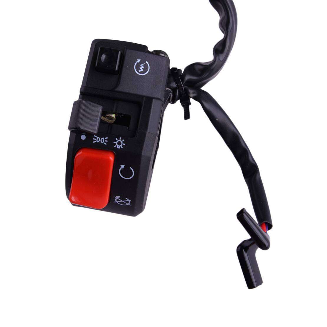 Motorcycle Engine Start/Kill Switch On/Off Push Button Handlebar Moped 2x