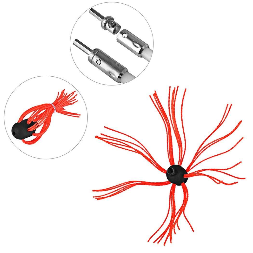 Aluminum Chimney Power Sweeping Brush Cleaning Rotary Sweep DIY-Set,Flexib