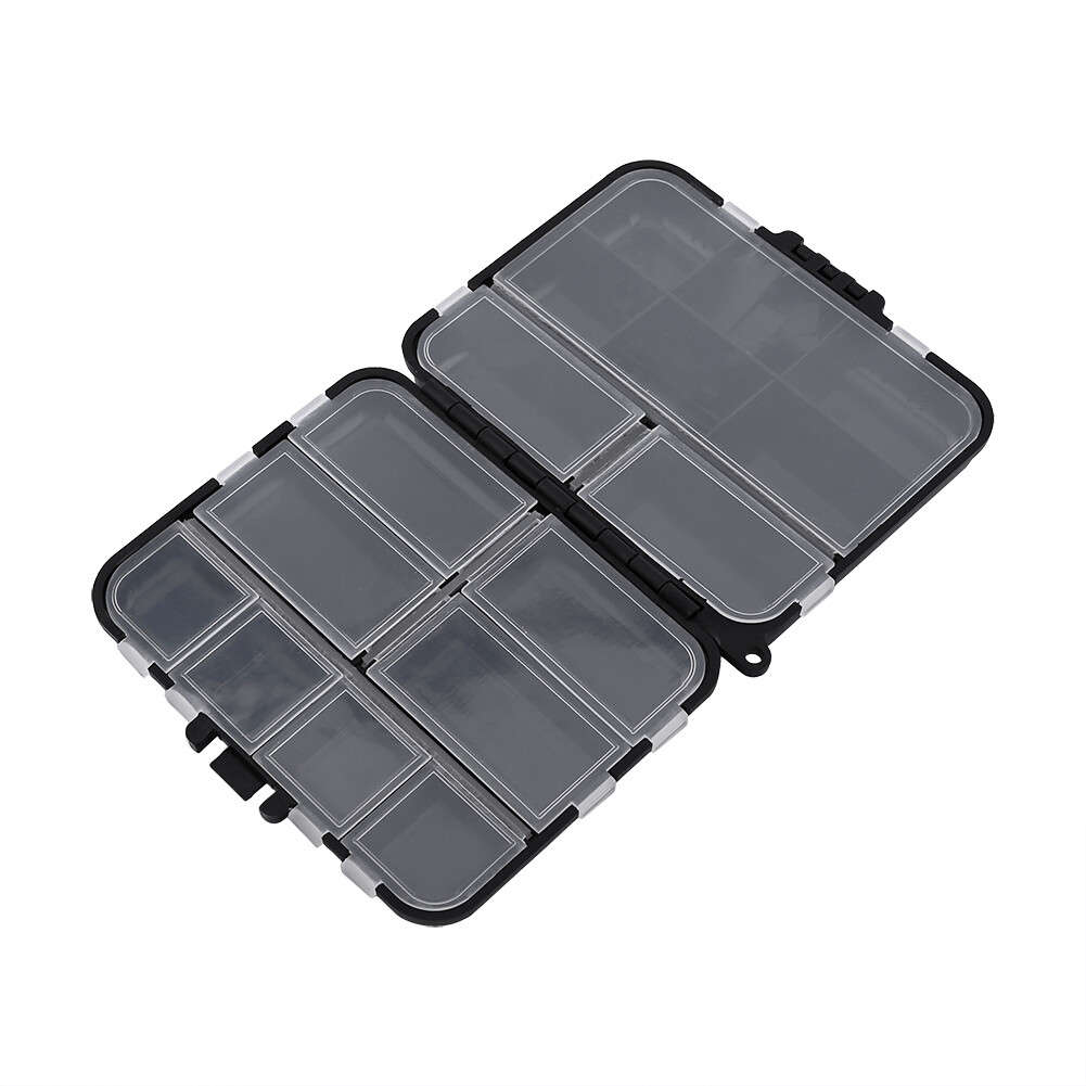 Black 26 Individual Compartments Portable Fishing Baits Plastic Sto CH
