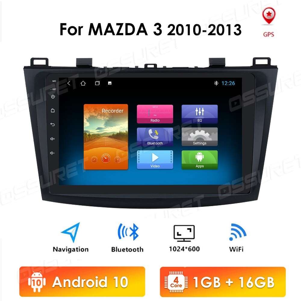 For Mazda 3 2010 2011 2012 2013 9" Car Radio Stereo Android10 GPS WiFi Player US