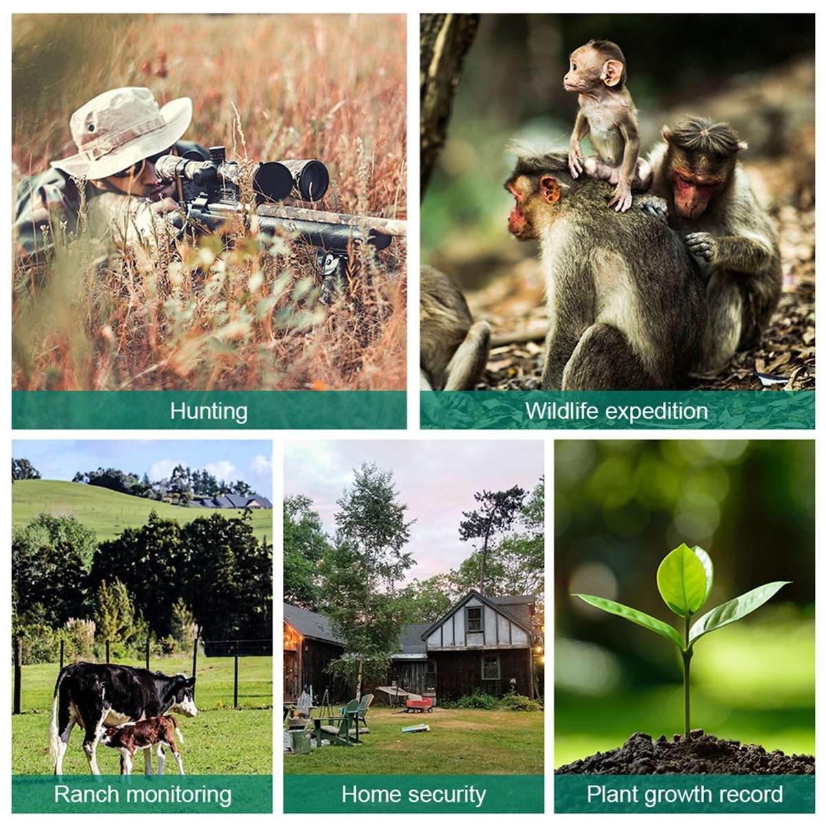 High Resolution Hunting Trail Camera 16MP Fast Trigger Speed Waterproof