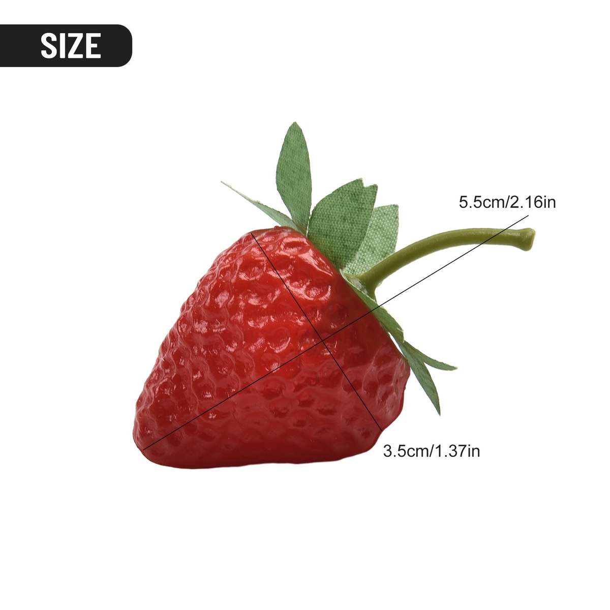 Artificial Plastic Strawberry Fruit Fake Display For Kitchen Home Foods Decor