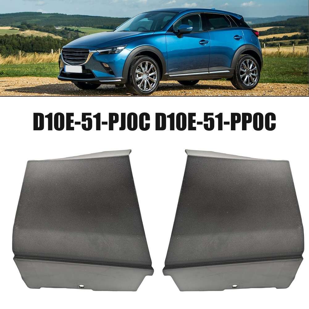 Front Lower Molding RH+LH Side Plastic Fit For Mazda CX-3 D10E-51-PJ0C