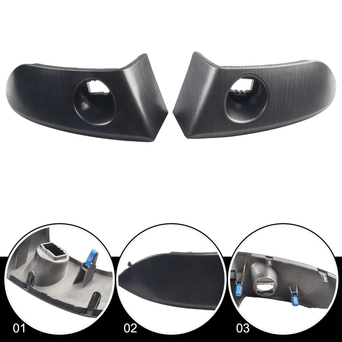 Pair Center Instrument Cluster Finish Panel Trim For Toyota For Rav4,2006-2012