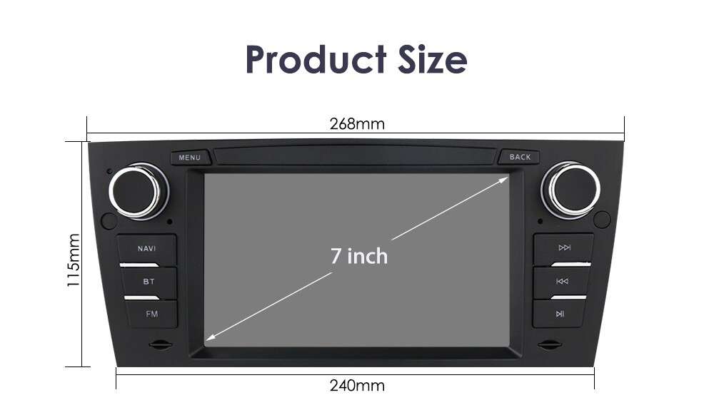 Android12 Car GPS Navi Radio RDS CarPlay Stereo for BMW 3 Series E90 E91 E92 E93
