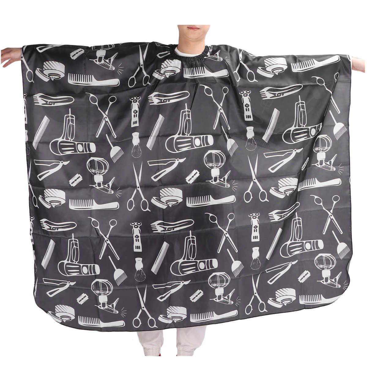 Barber Cape Polyester Professional Hair Cutting Cape With Adjustable Buckle CHW