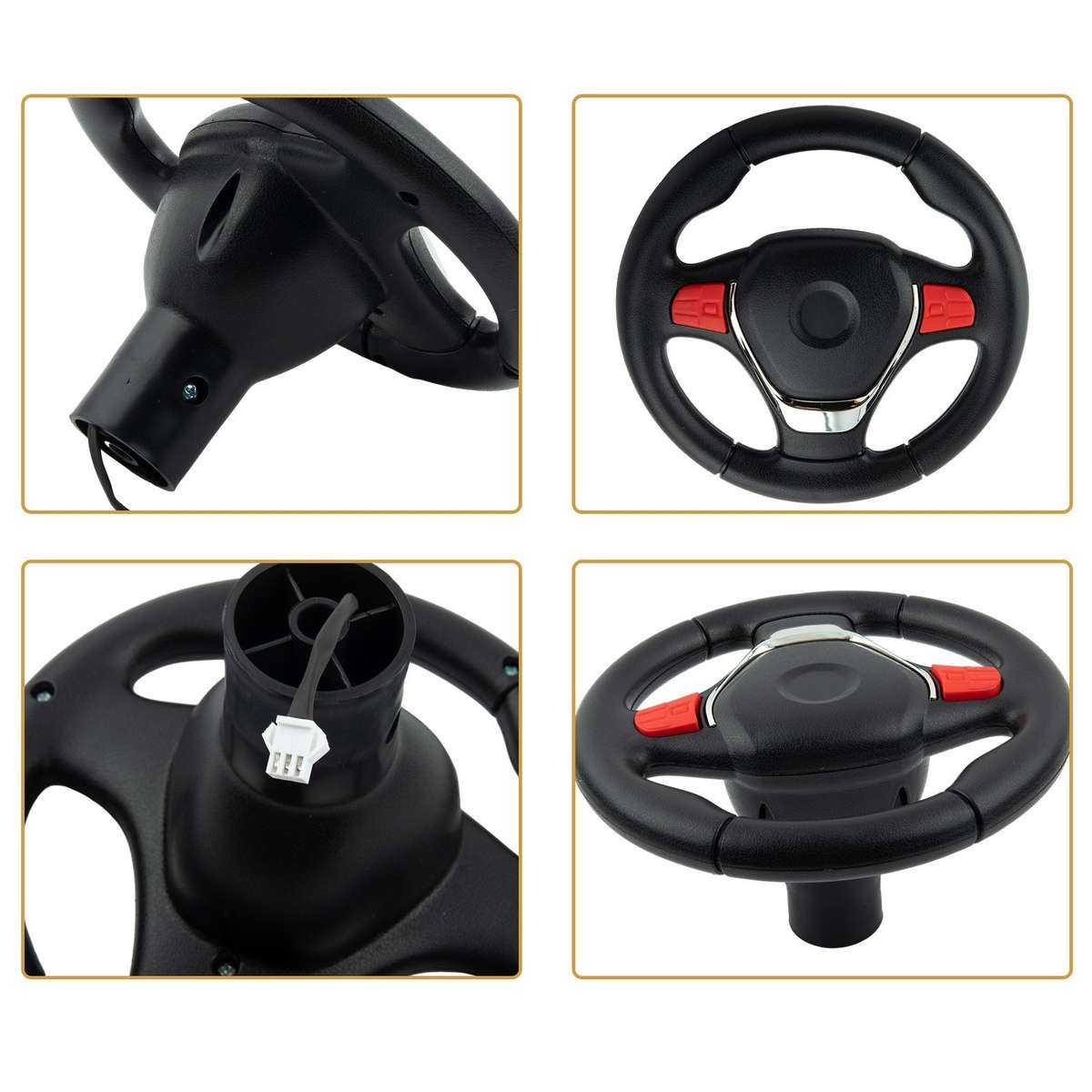 S2388 S2588 S9088 Children\\s Electric Car Steering Wheel Kids Ride-On-Car