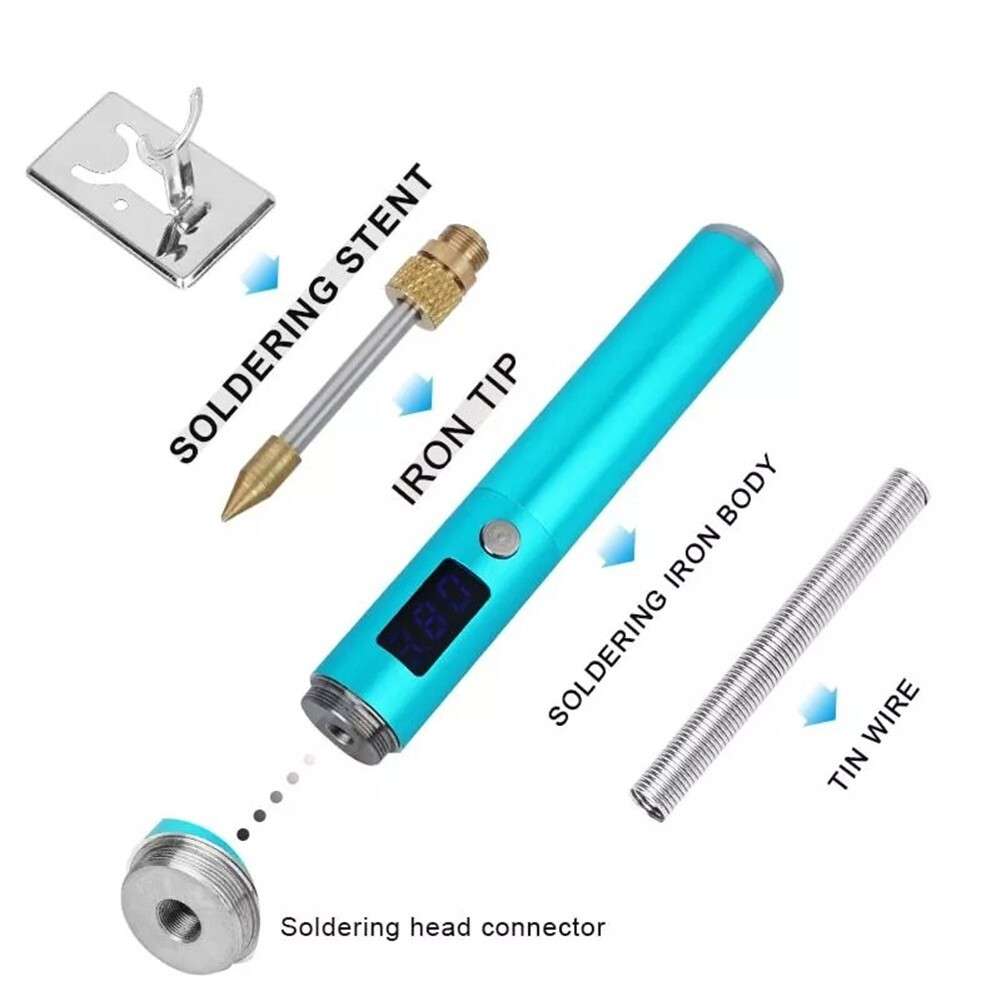 Rechargeable Soldering Iron Supports Charging While Using Auto Shutdown