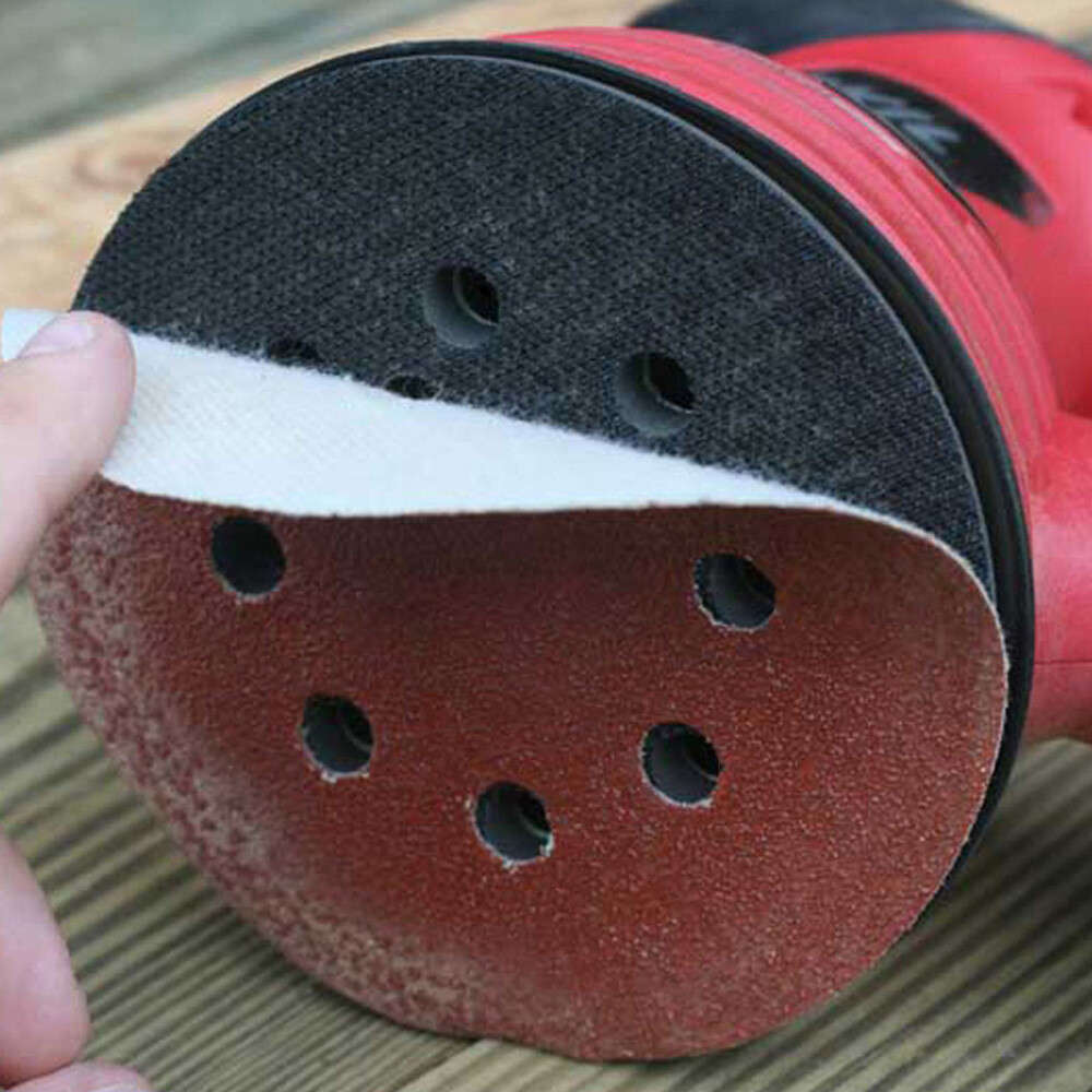100pcs 5in 125mm Sandpaper Sanding Discs Hook Loop Sanding Paper Buffing Sheet