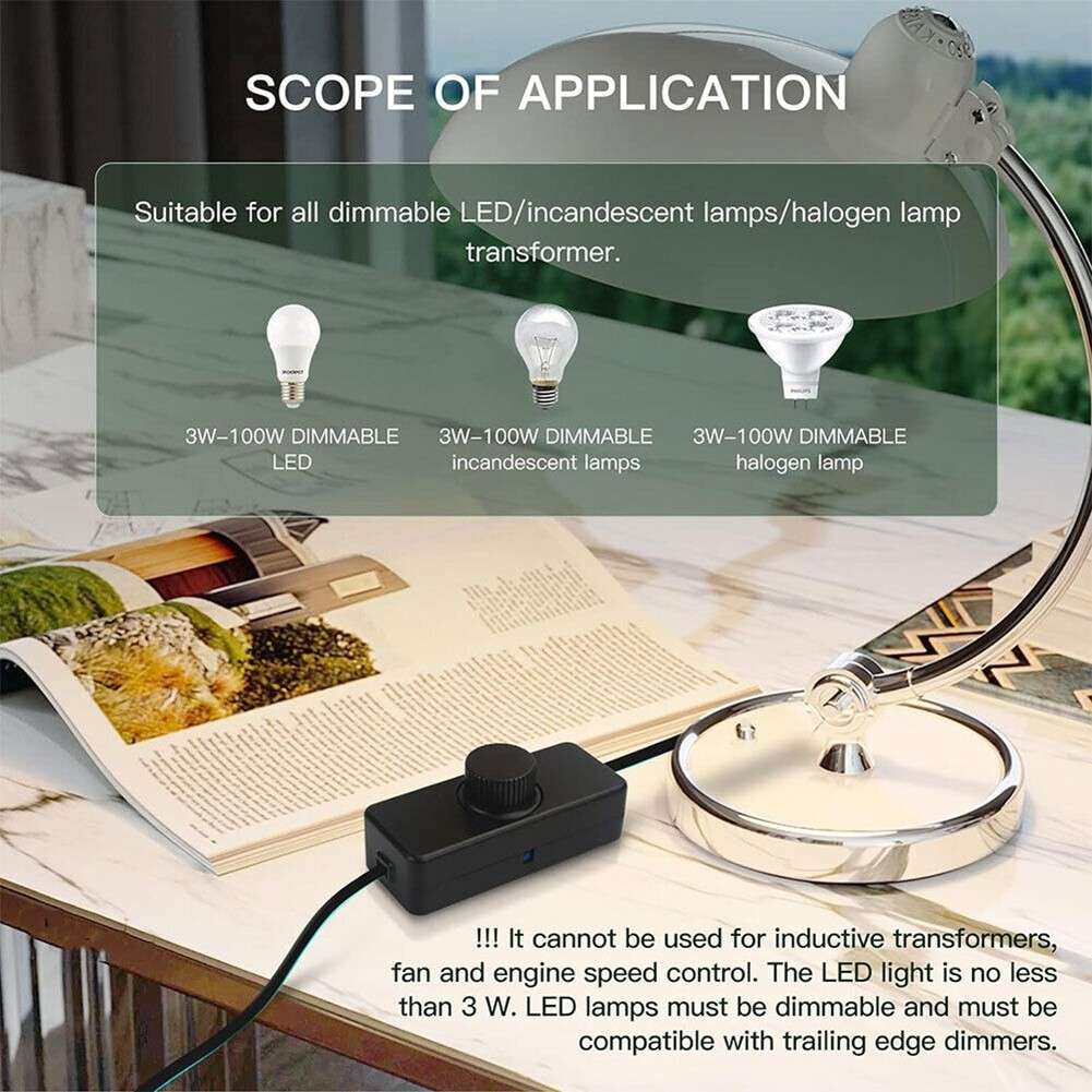 Silent Trailing Edge Phase Cut Dimmer Switch Enjoy Peaceful Lighting Moments
