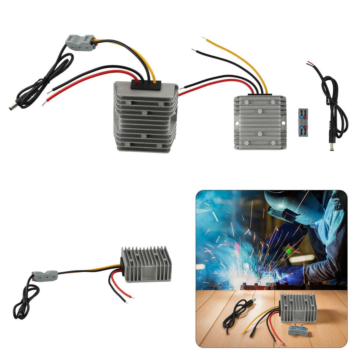 Sleek Design DC Voltage Step Up Adapter Converts Car Power For Starlink Use