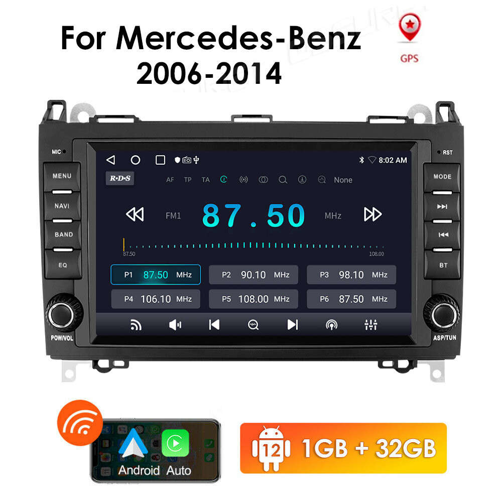 Android 10 Head Unit GPS Car Radio For Mercedes Benz Sprinter Viano CarPlay SWC