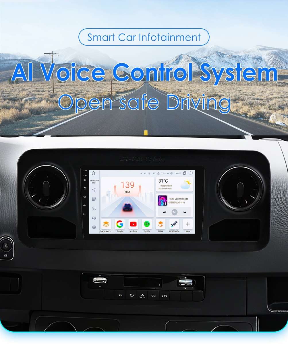 10" Android 14 Car Stereo Carplay For Benz Sprinter 2018-2023 GPS Navi DSP 8Core