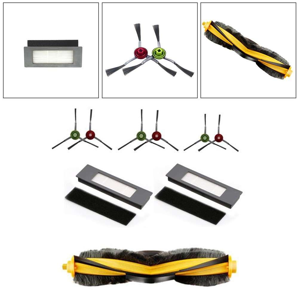 Side Brush Roller Brush Filter-Set For Yeedi Vac-MAX For Yeedi 2 For Hybrid
