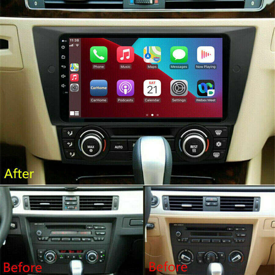 Car Carplay Stereo Radio For BMW 3 E90 E92 E93 2005-2012 Android 13 GPS Navi SWC