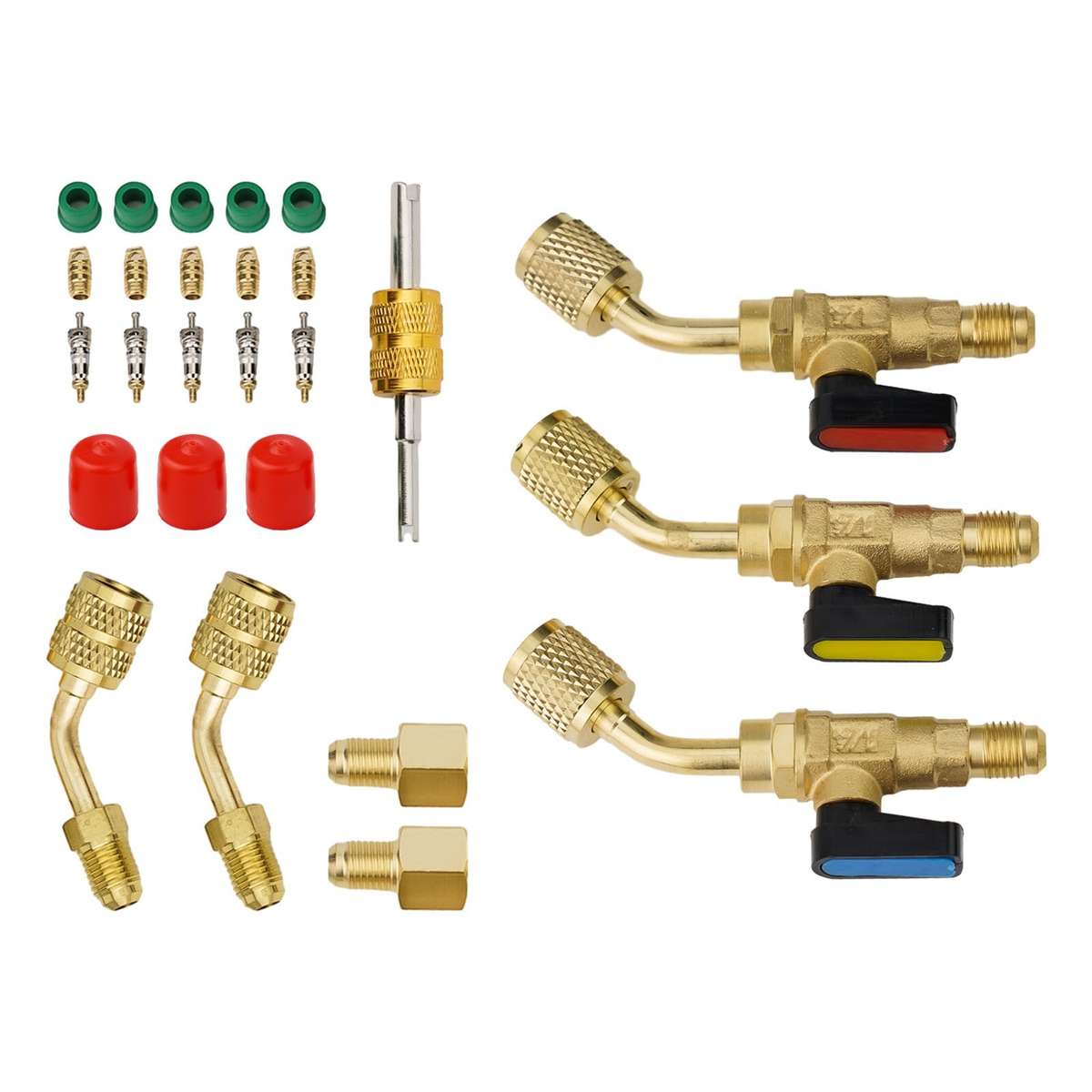 Upgrade Your AC HVAC With Angled Ball Valve Adapter Fitting For R410A R134A R22