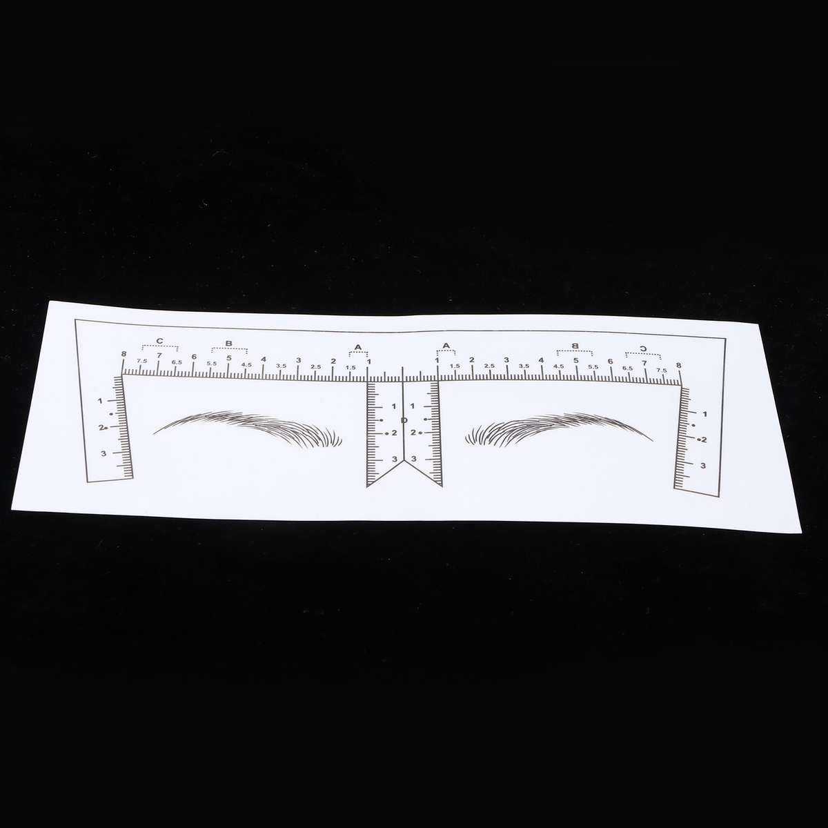 50Pcs Transparent Eyebrow Stencils Stickers Microblading Eyebrow Ruler SelfA CHW