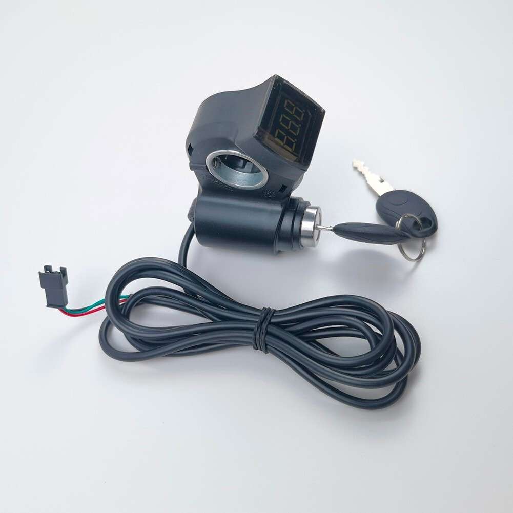 With Keys Power Switch Electric Scooter for IGNITION Voltmeter Replace Part