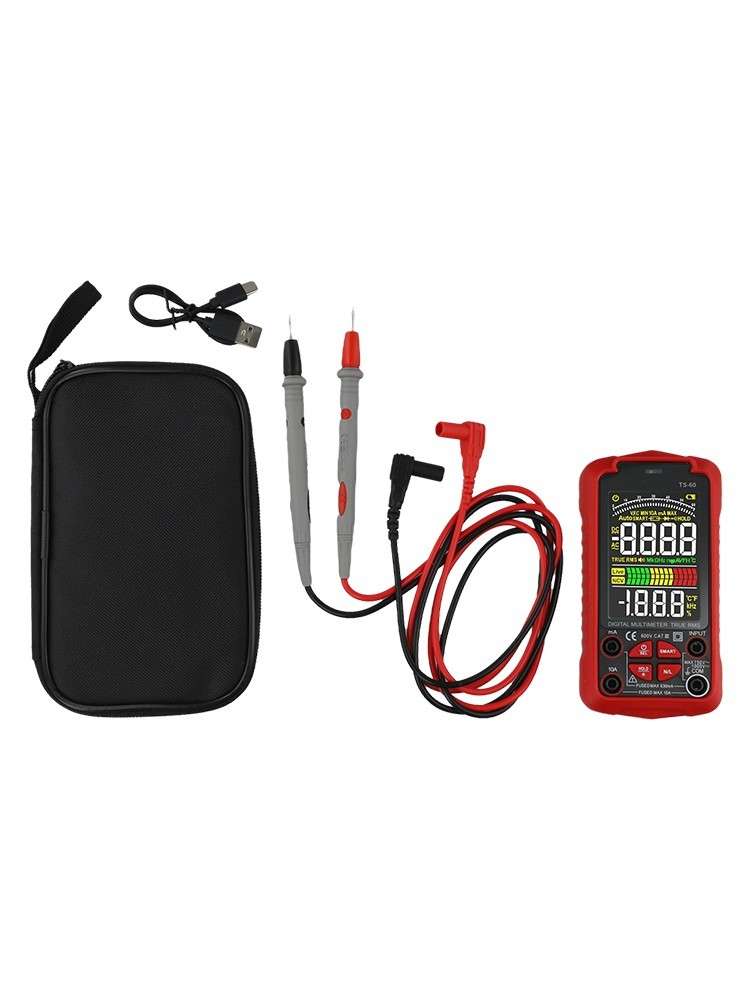 Smart Digital Multimeter USB Rechargeable TRMS 6000 Counts ACDC-Voltmeter