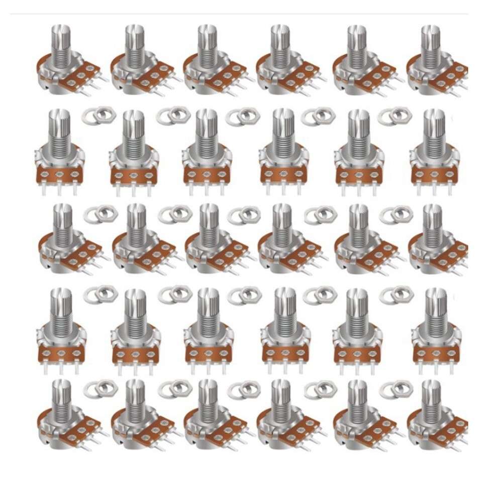High Quality 100PCS Rotary Potentiometer Assortment Kit For Audio Applications